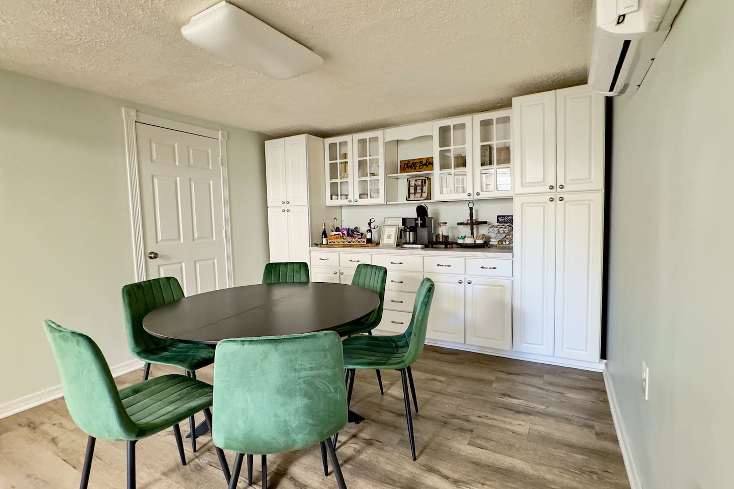 Gather around the table—perfect for meals, coffee, and conversation.