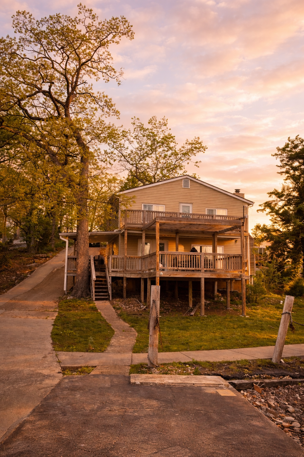 The front of Buccaneer 56 from the water