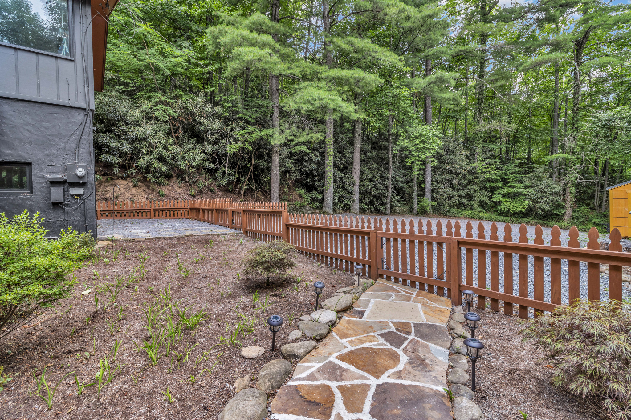 Fenced yard