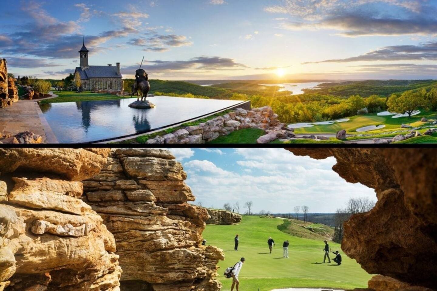 Scenic mountaintop combining dining & shopping with golf, trails & other outdoor activities.  "The experience was wonderful! The views, the waterfalls, the Bat Bar, cave, the golf cart trail and bridges were breathtaking! I HIGHLY recommend this!"