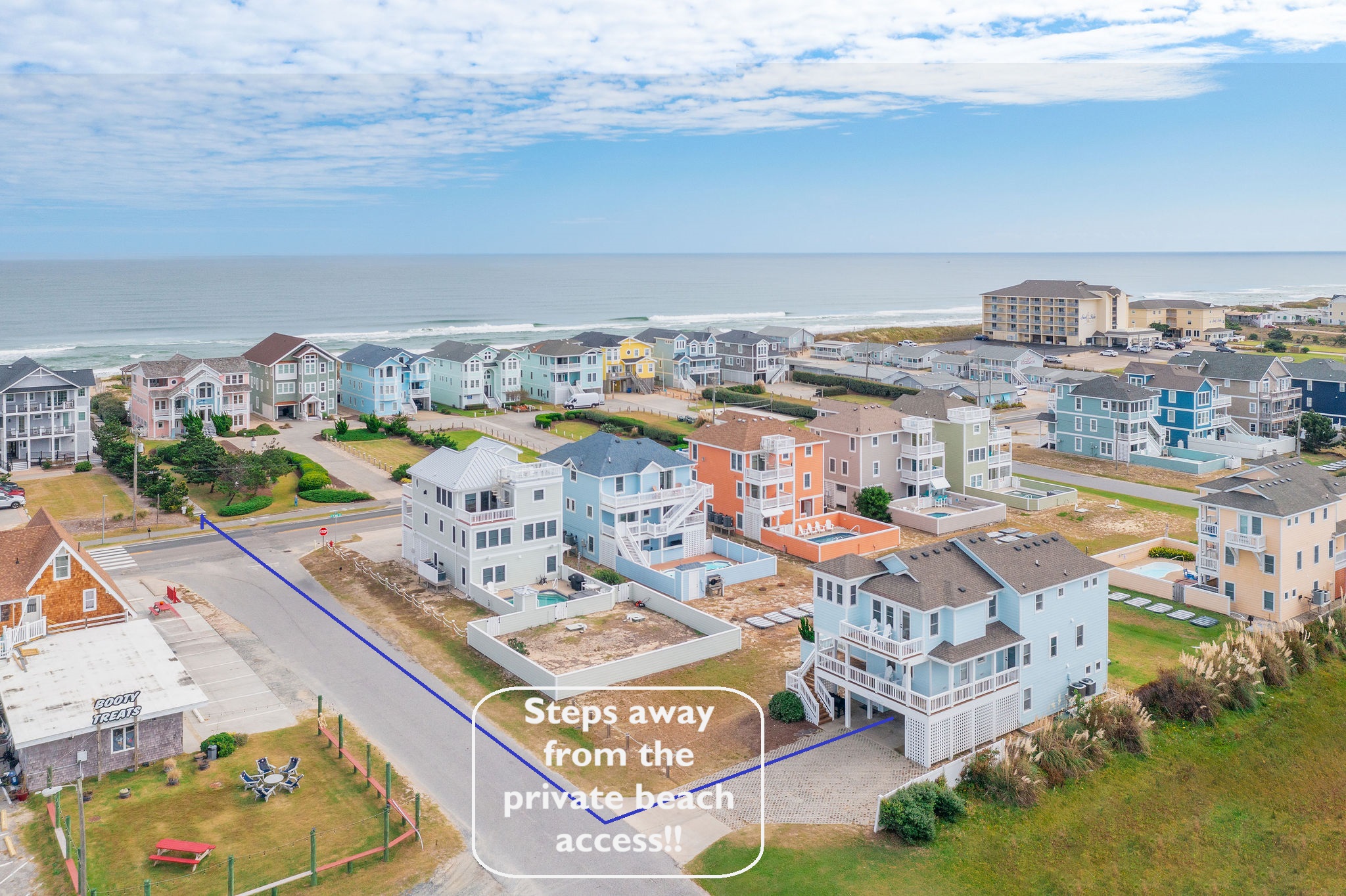 Steps from beach access!