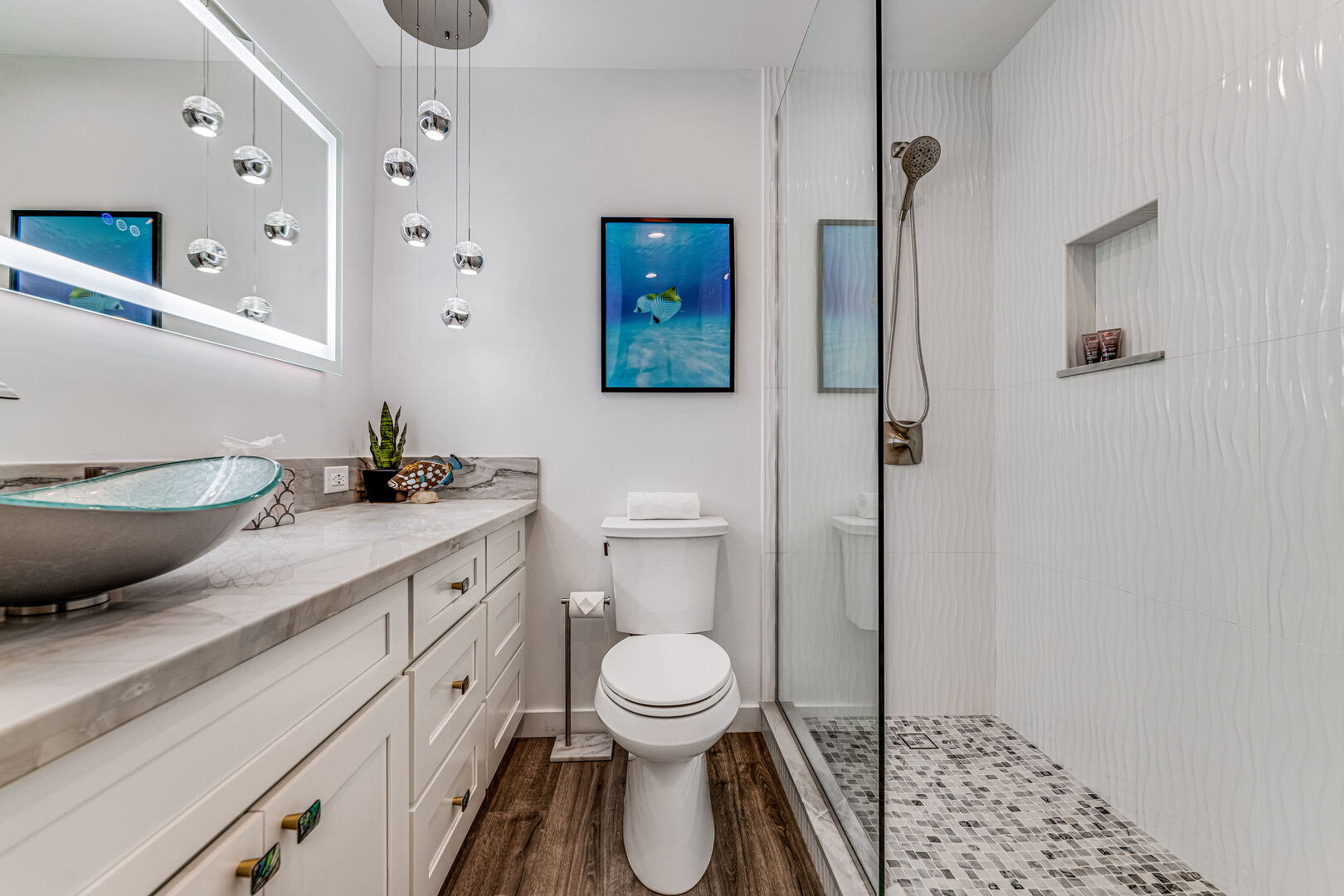 2nd bathroom with walk in shower