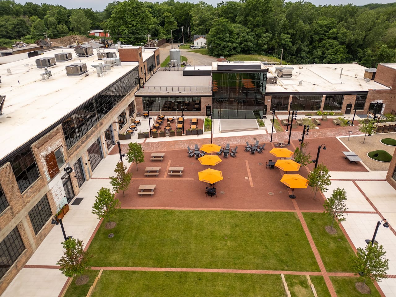 Journeyman Distillery is located just minutes from Pine Ridge House. Perfect summer outdoor dining spot.