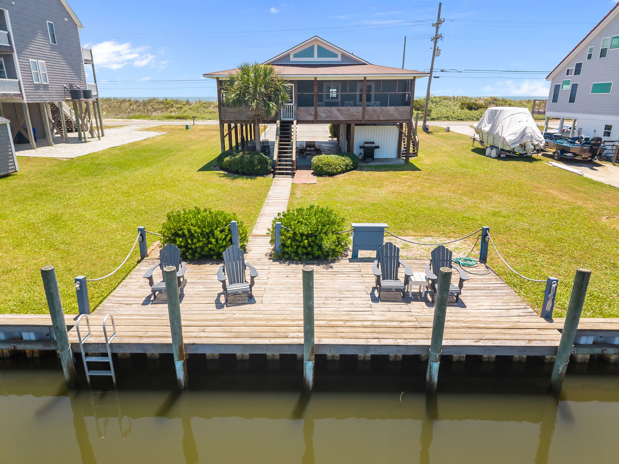 Stretch out and enjoy the open coastal air in your private backyard paradise