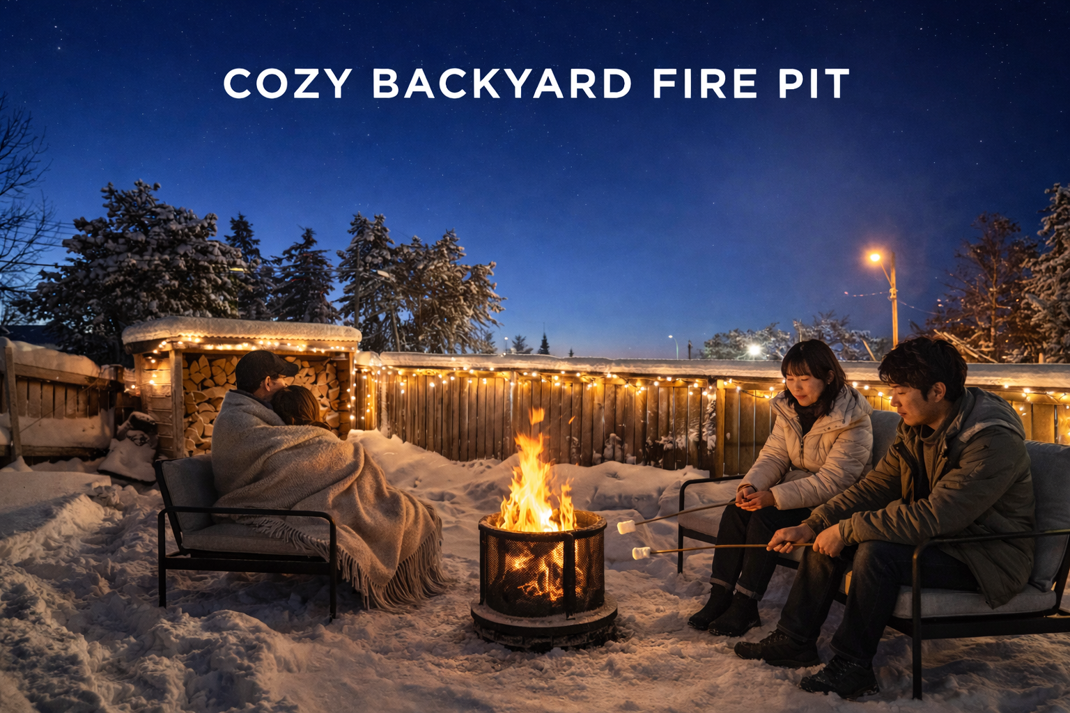 Cozy Backyard Fire Pit
Relax outdoors with a shared fire pit and comfortable seating.