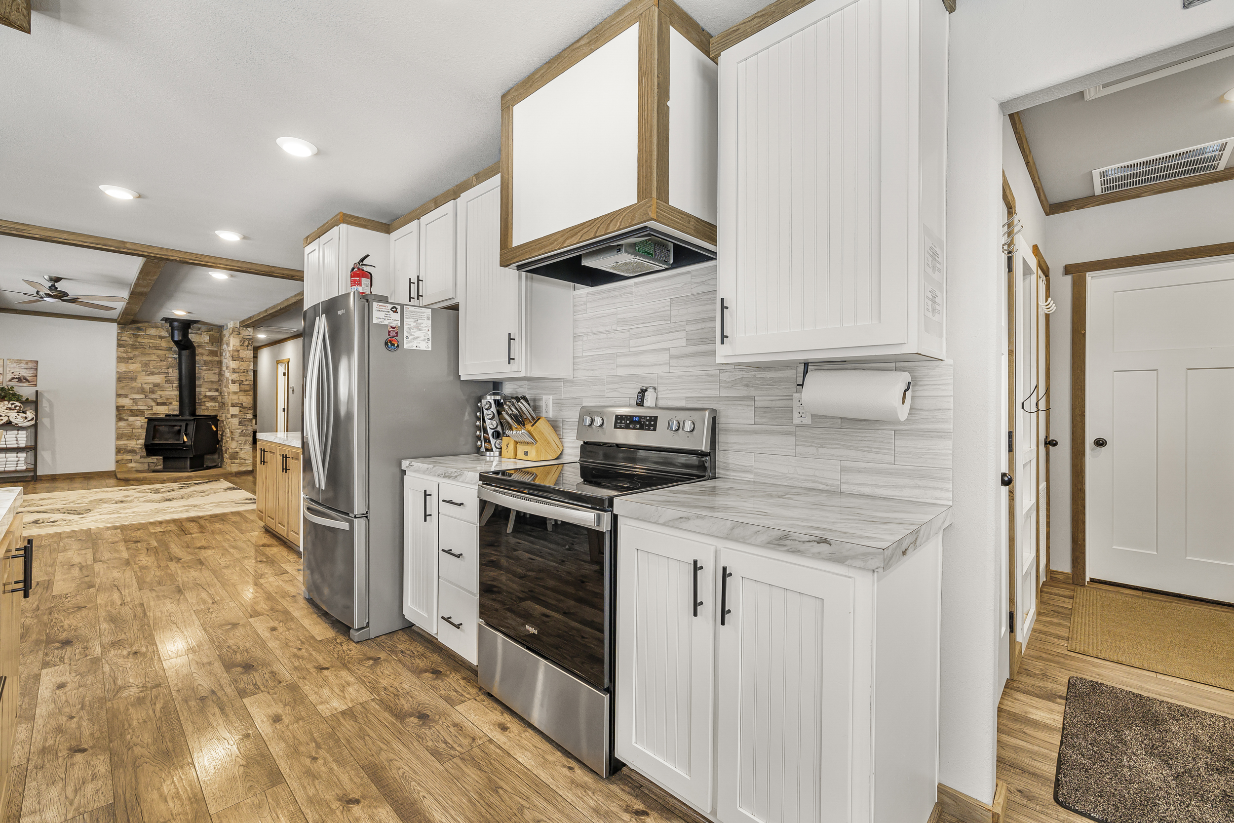 Fully stocked kitchen