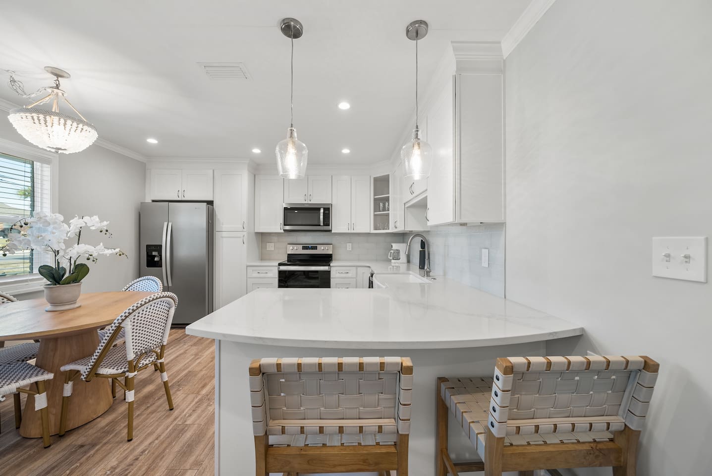 Fully stocked kitchen in Unit A.