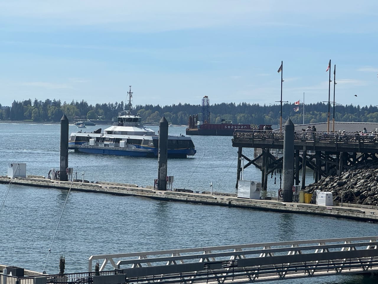 Seabus with daily runs between North Vancouver + downtown Vancouver every 15 minutes