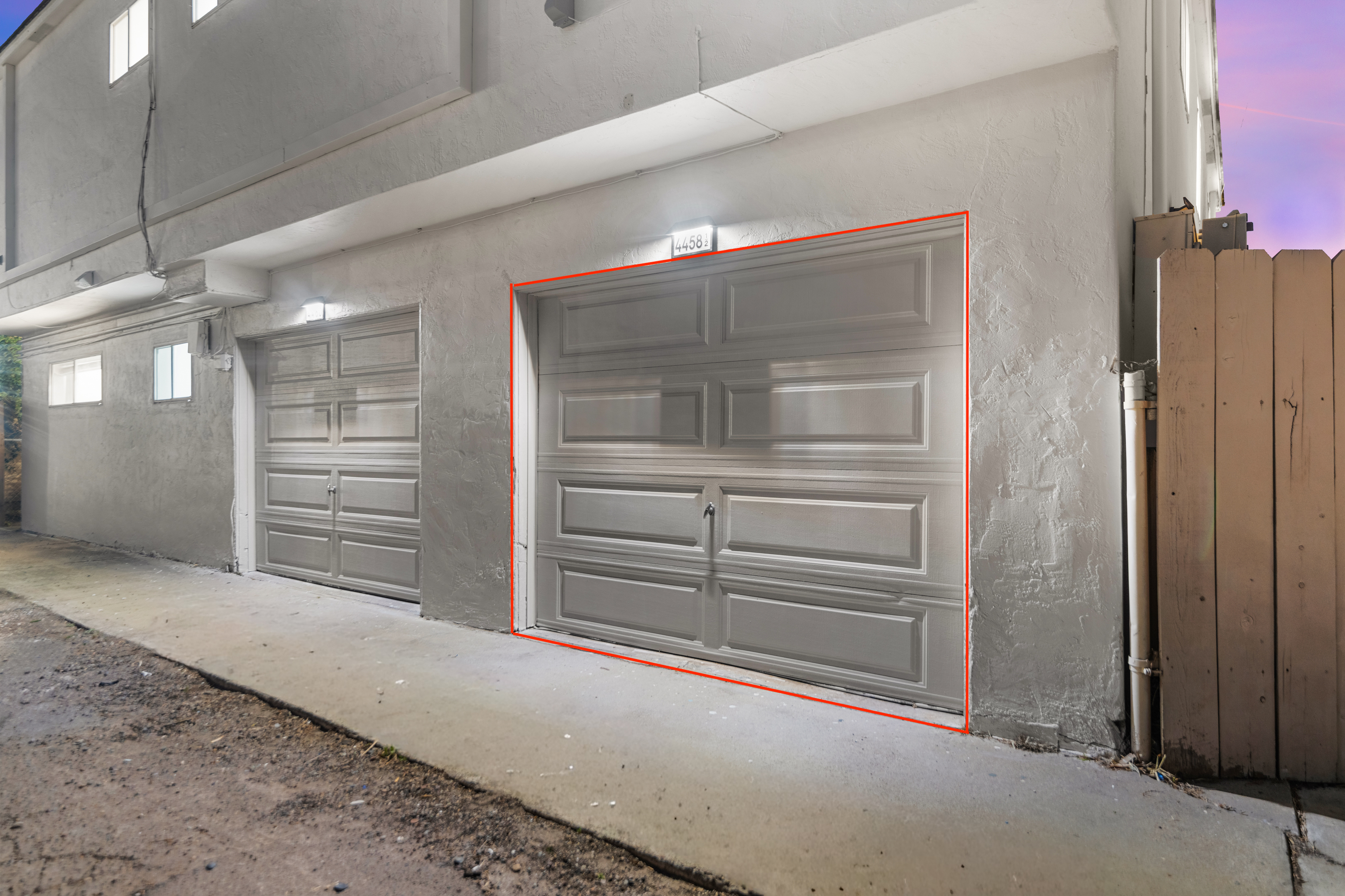 Garage accessed via the back alley