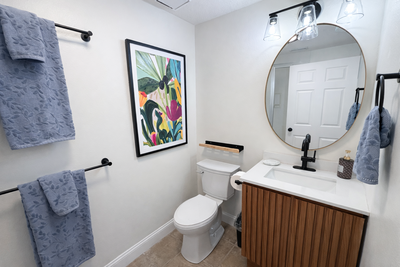 Thoughtfully decorated bathroom #2