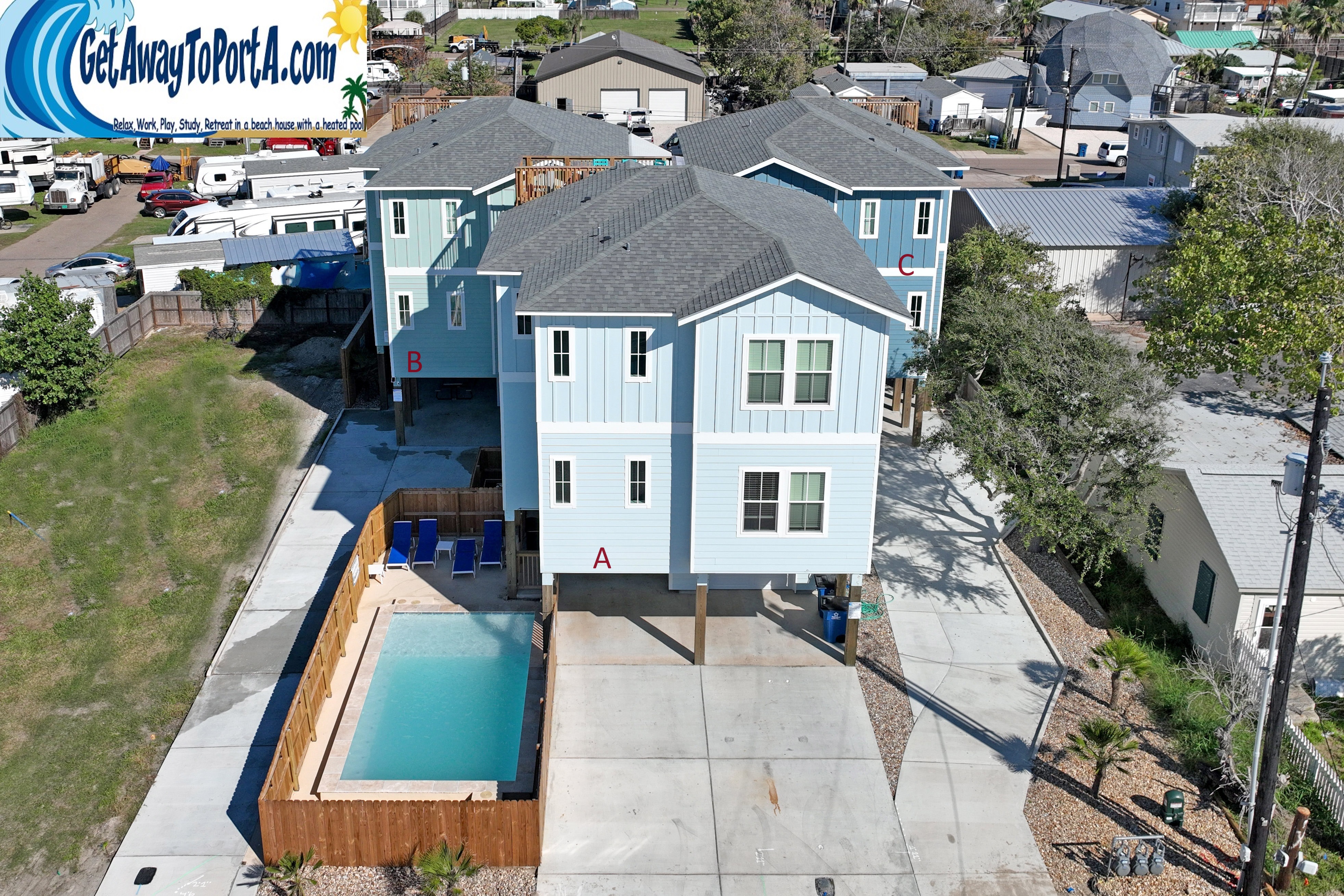 White Avenue Villa B & C in Port Aransas, TX