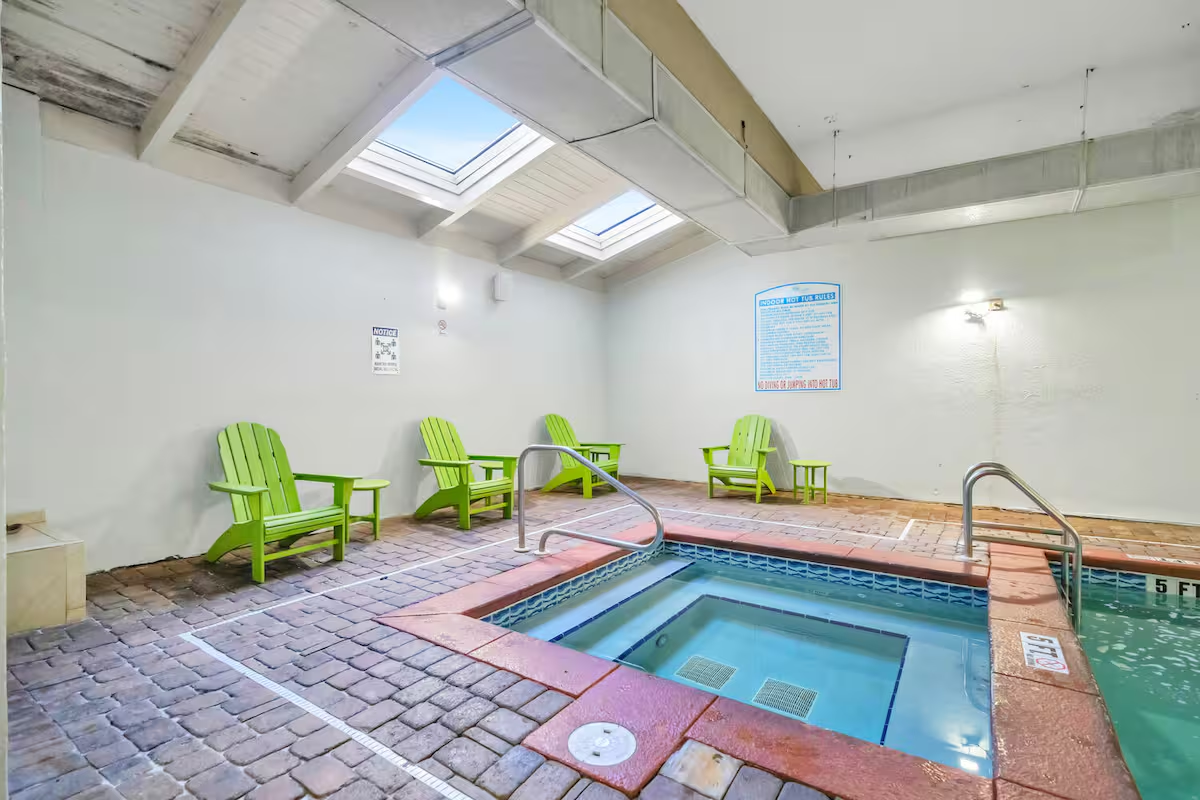 Jacuzzi also includes jets when turned on.