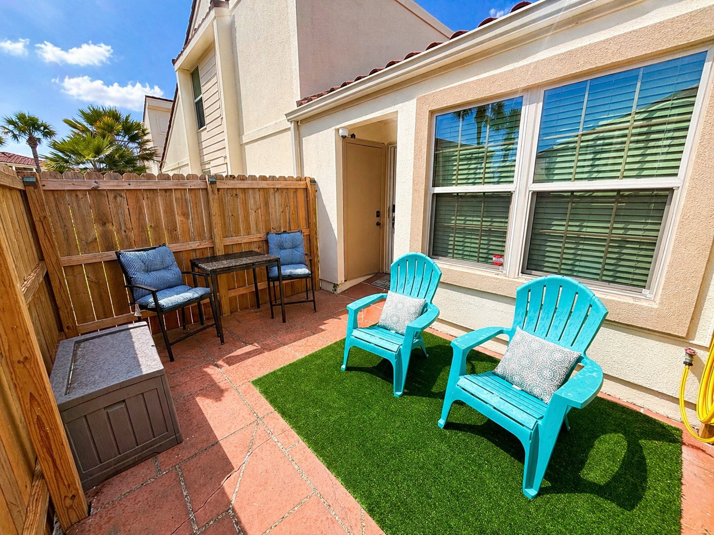 Enjoy the sun on your private patio