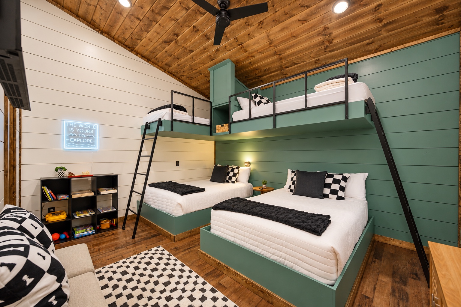 Let the little ones choose their bunks and turn bedtime into an adventure.