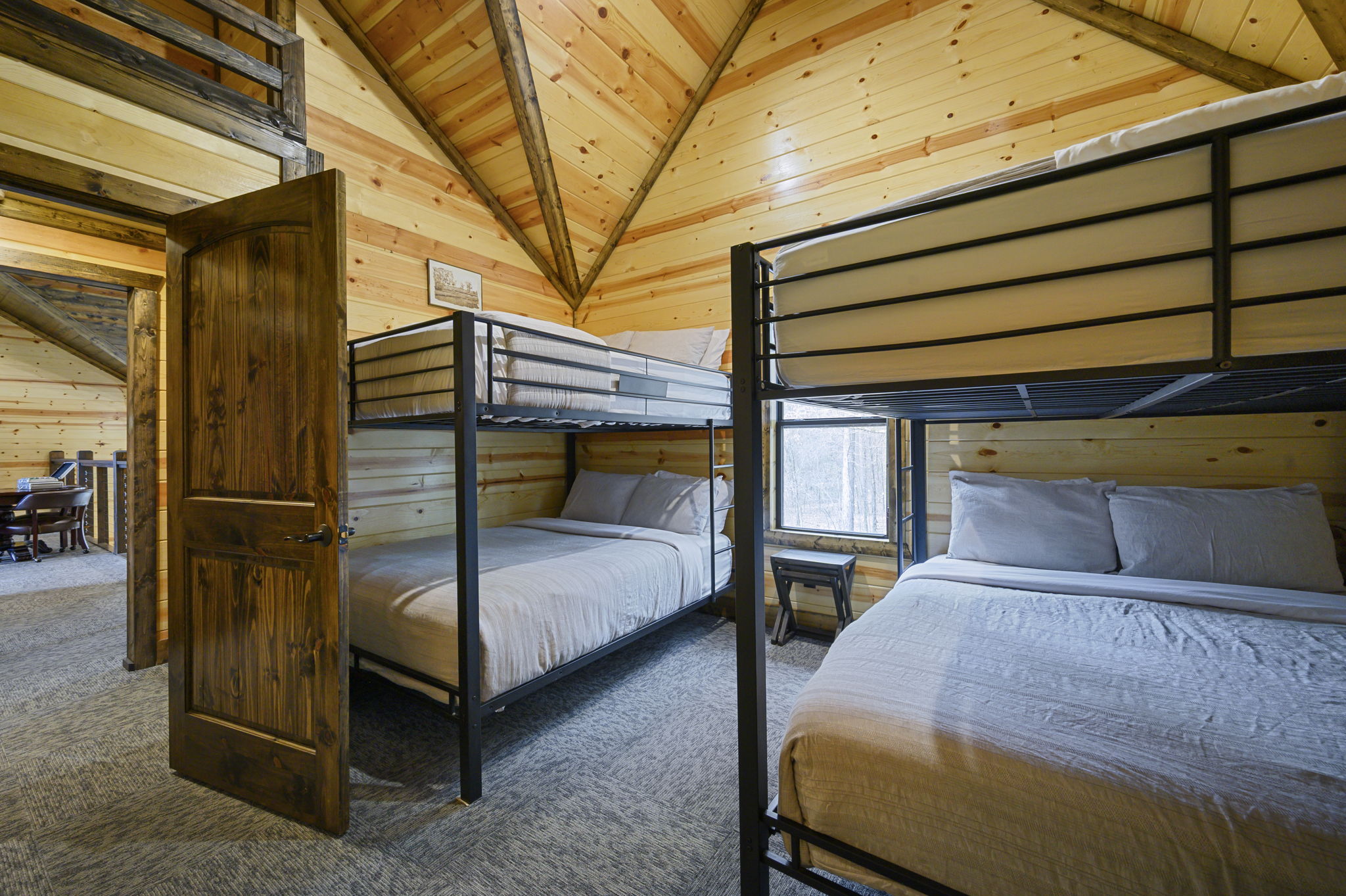 Perfect for kids or groups, this fun and comfy bunk space makes memories easy