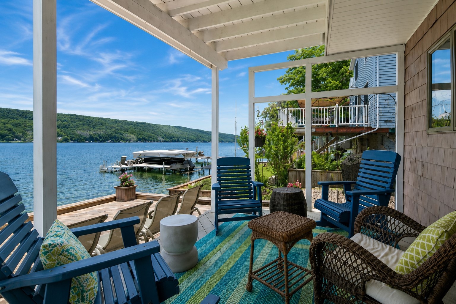 Relax and be amaze in our patio. The view here is stunning