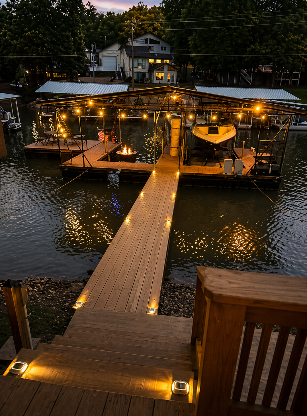 Nighttime Dock View