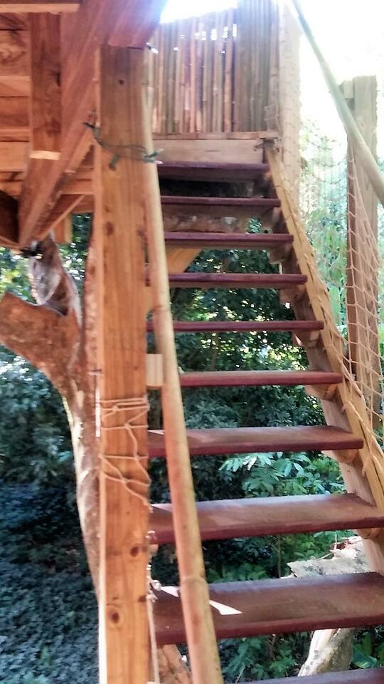 Stairs to the upper deck
