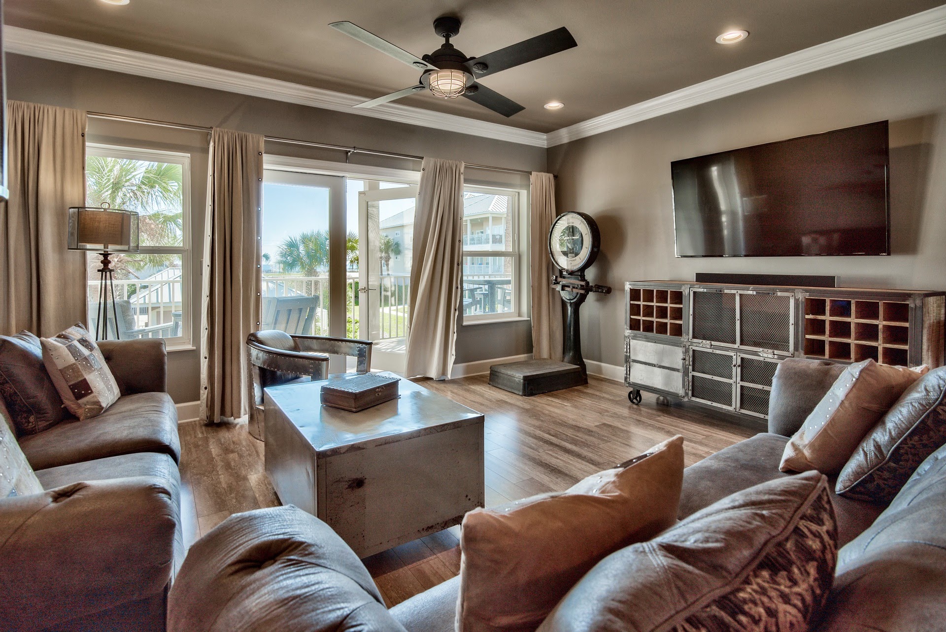Living Room with industrial design