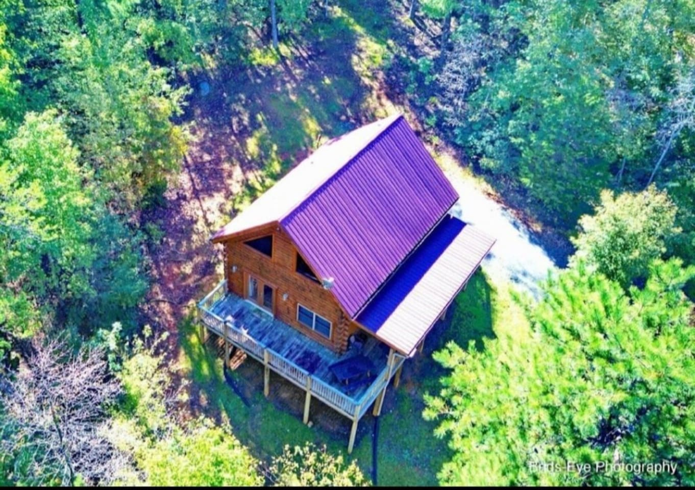 Drone view- very private setting