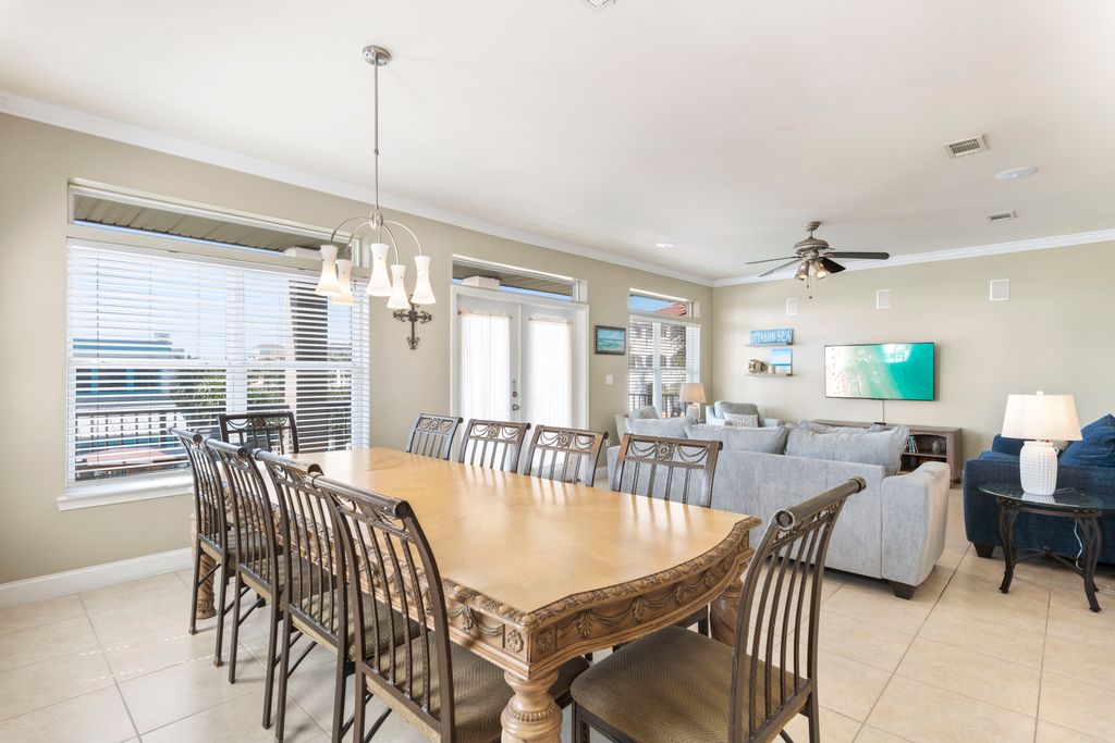 Second Floor: Dining Area – Spacious dining area with seating for 8.