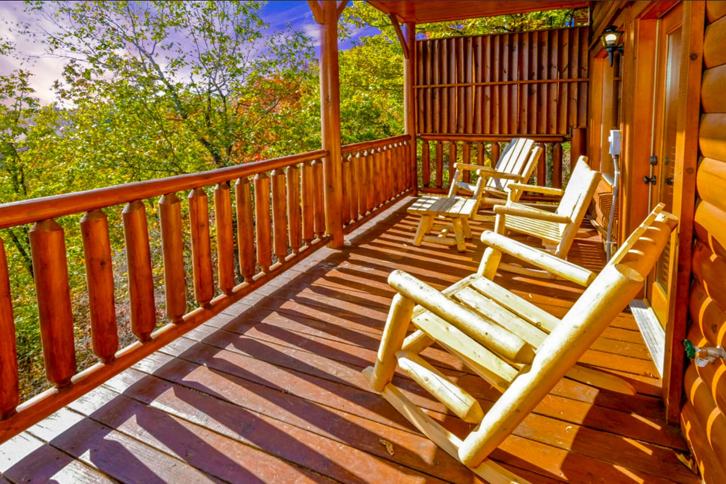 Rocking chairs on the porch