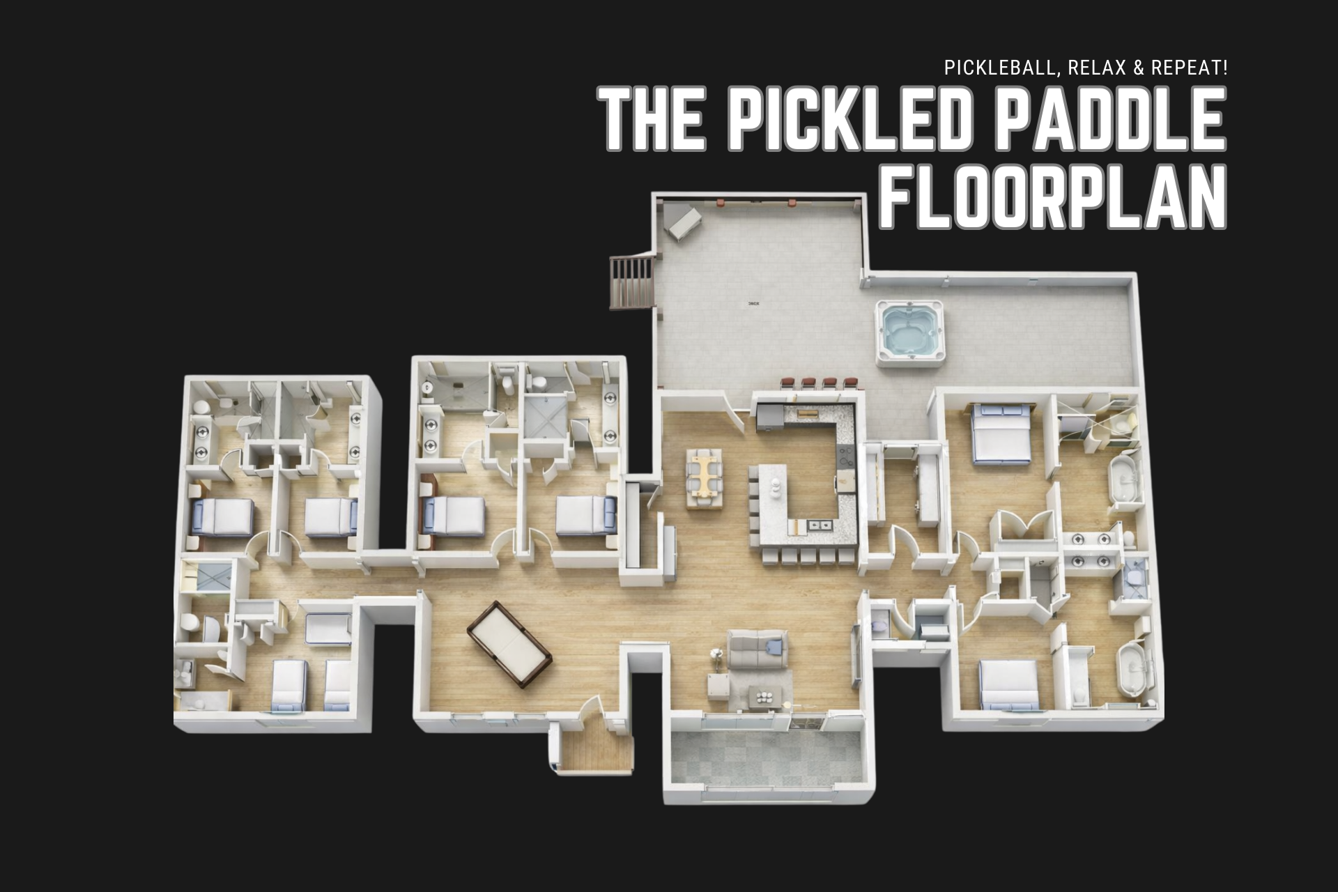Floor Plan: Giving our guests an Idea of the space.