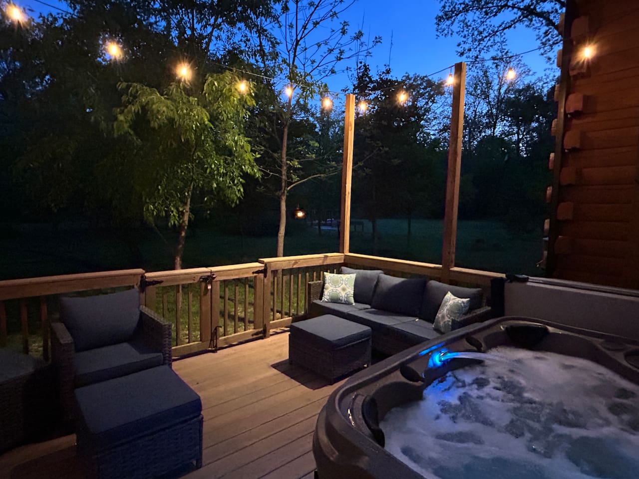 Cozy atmosphere at night.