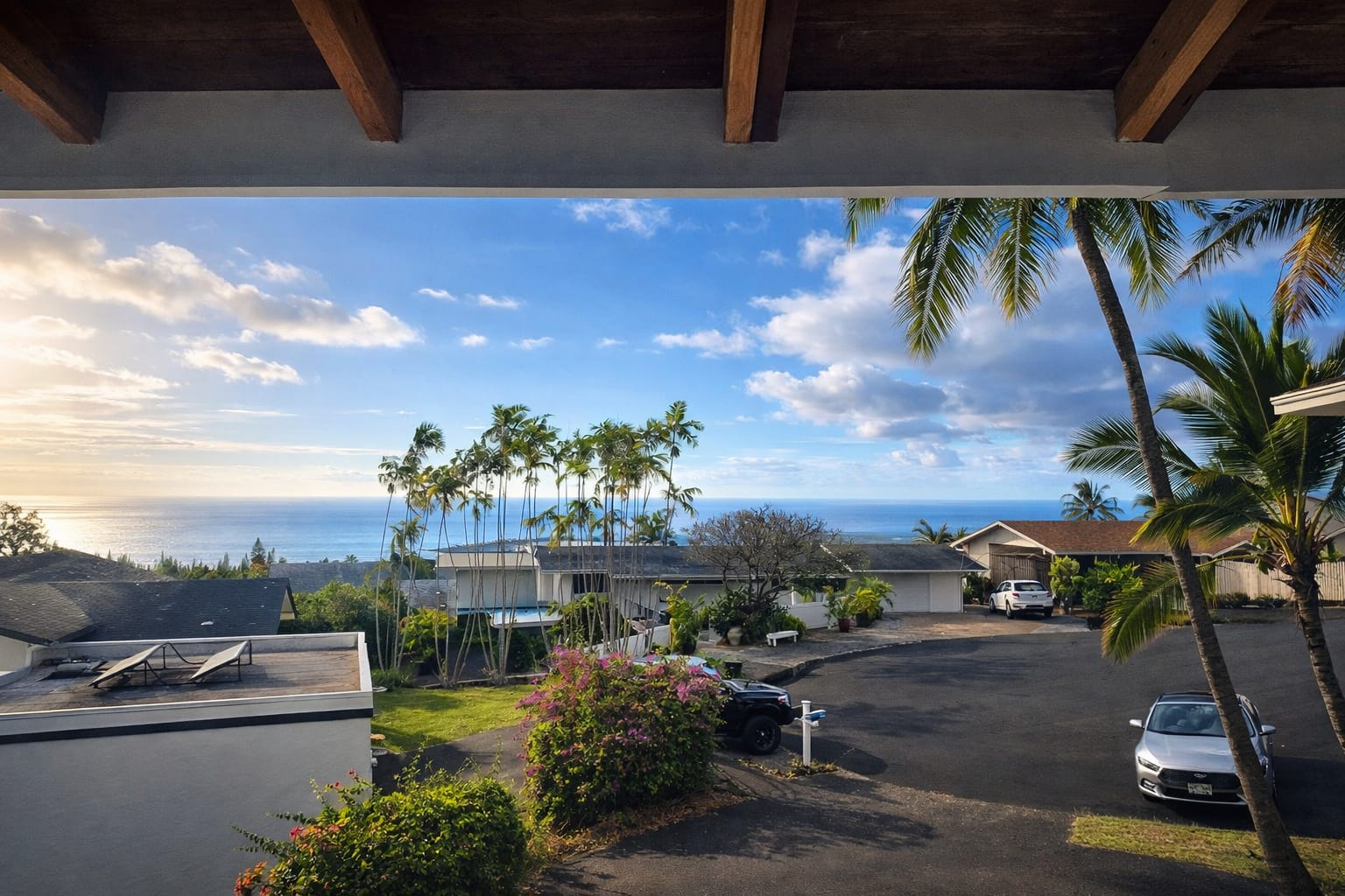 sunset from your room