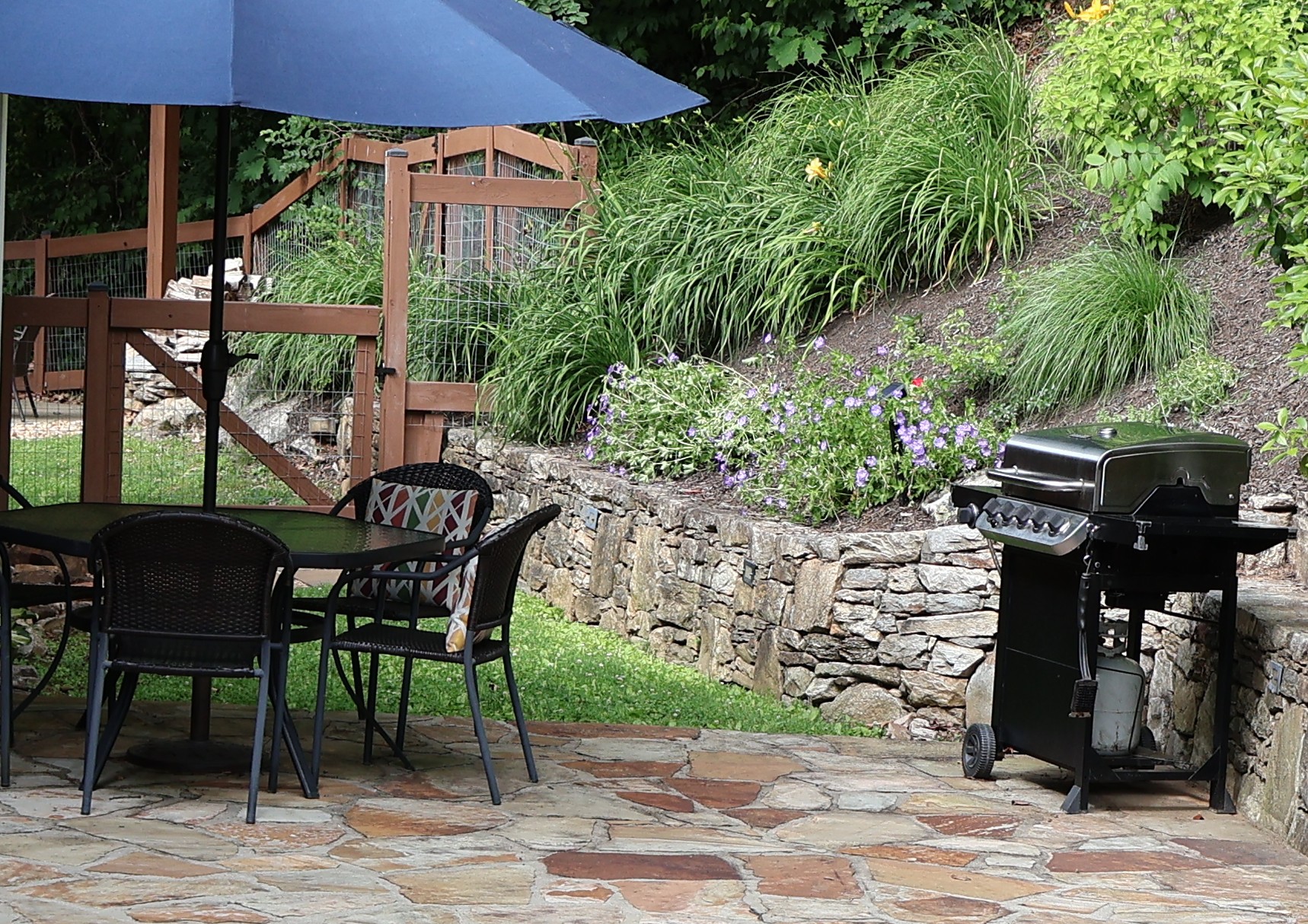Gas Bar-B-Que Grill on Patio