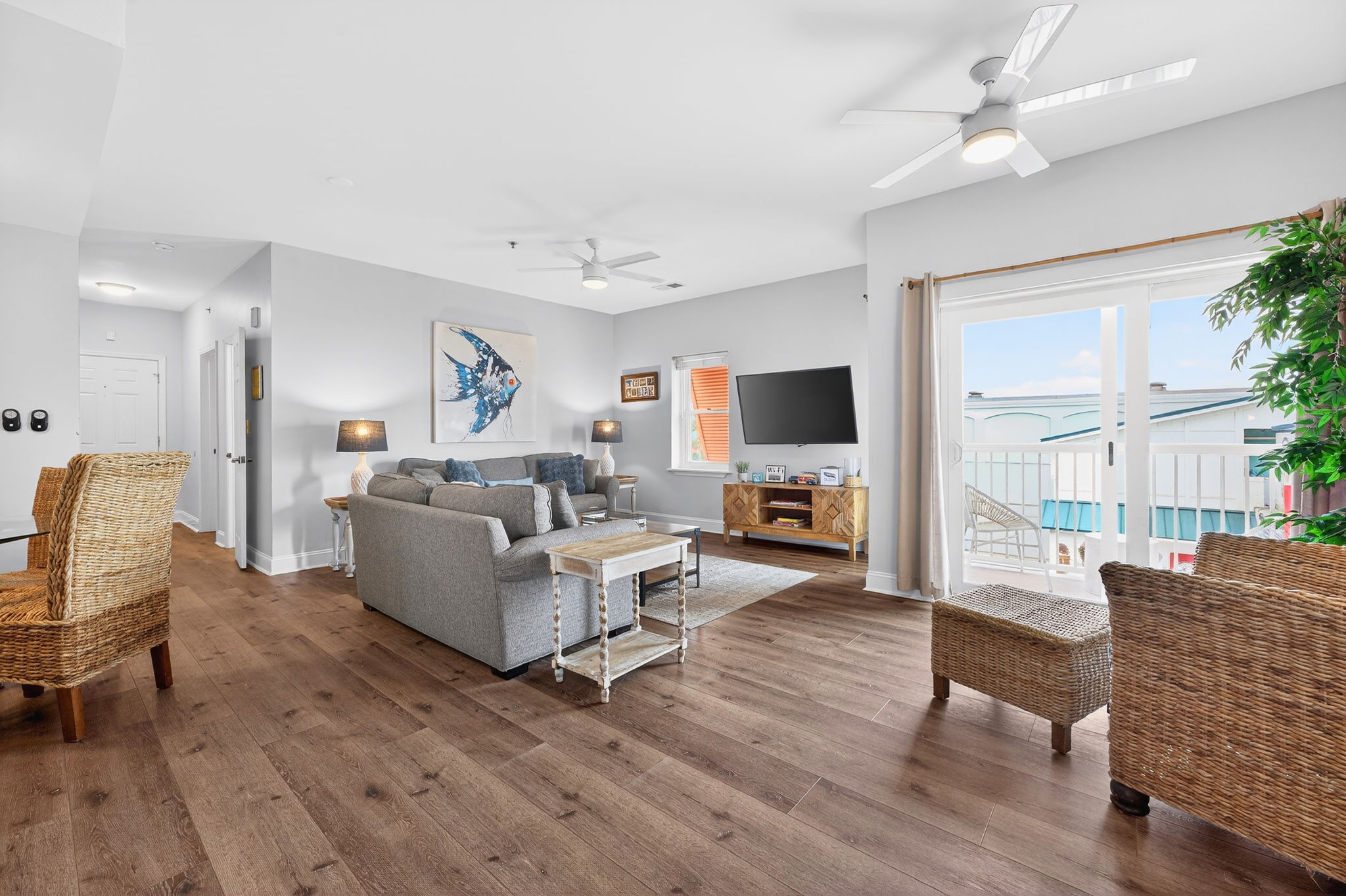 Living Room | Crescent Moon, 301 Oceanview | Isle of Palms, SC | IOP Escapes Vacation Rentals