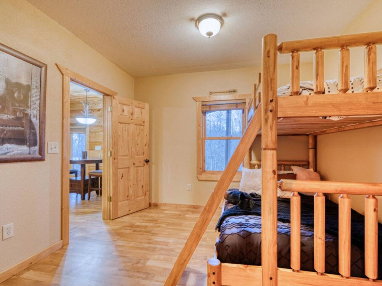 Another perspective of the bunk room.