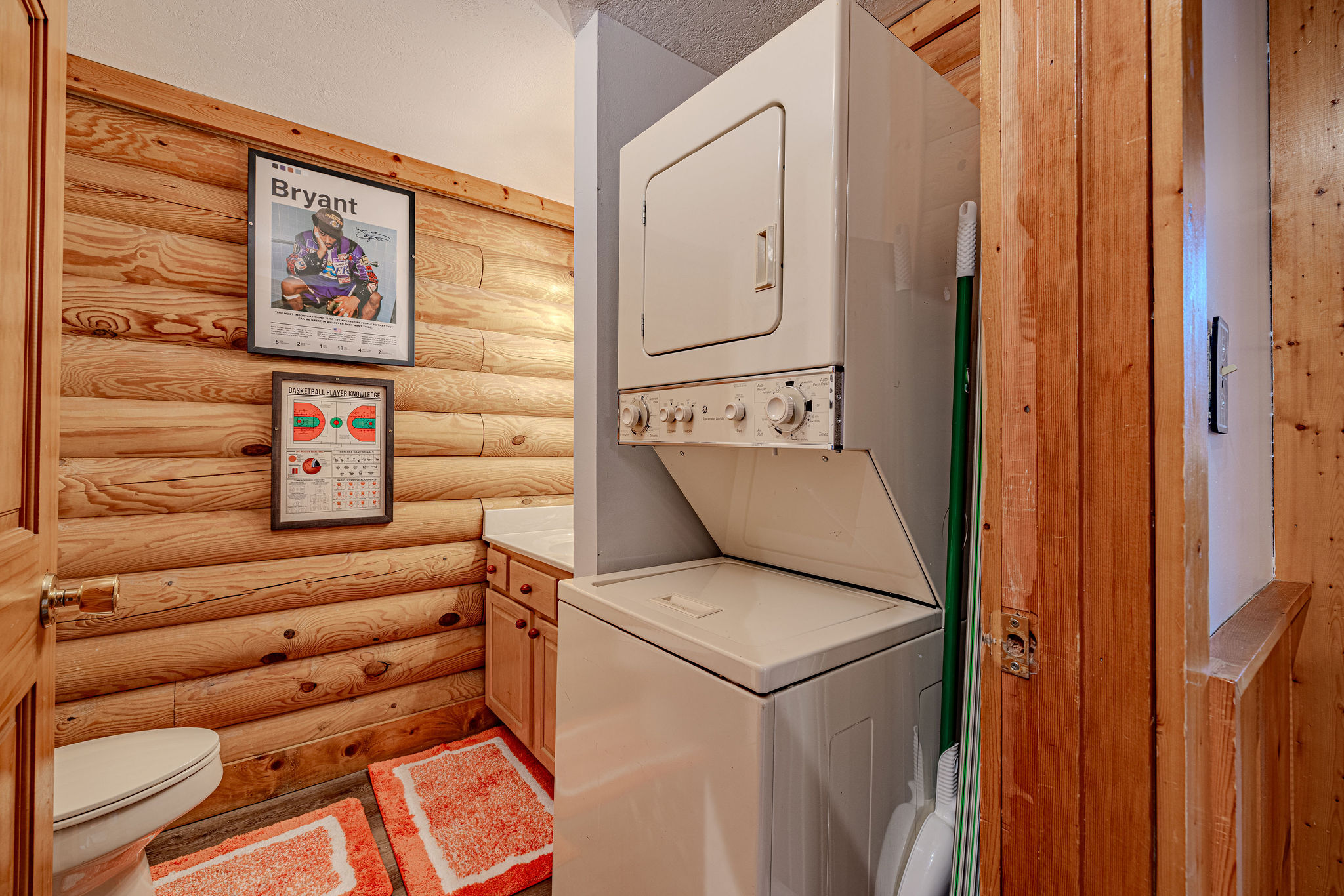 Laundry made easy with a laundry space just steps away