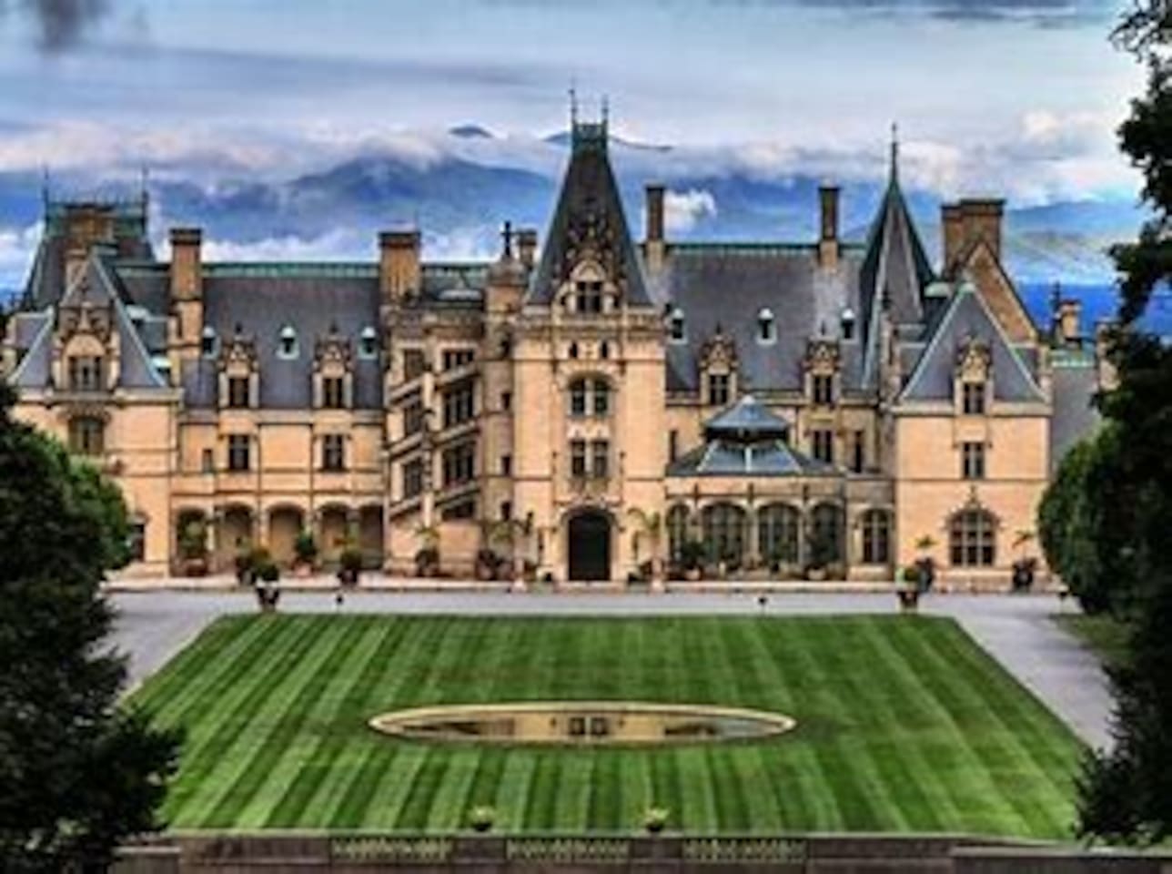 The iconic Biltmore Home located in Asheville, NC