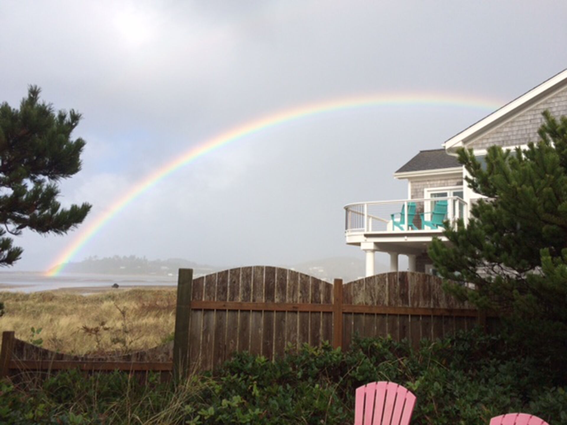 Rainbow over the Oregon Coast.