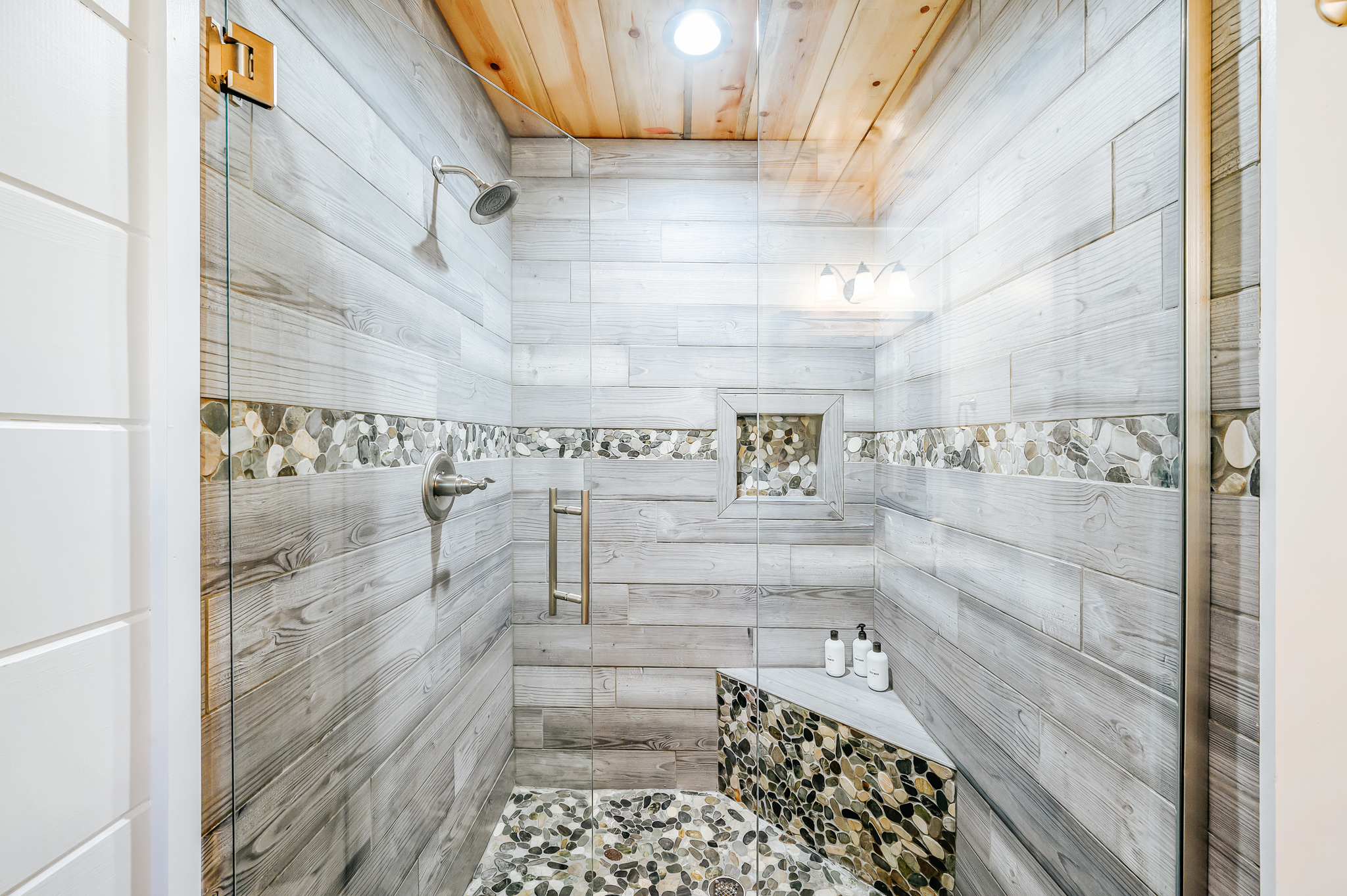 Boots + Beats | Ensuite shower in king bedroom 1.