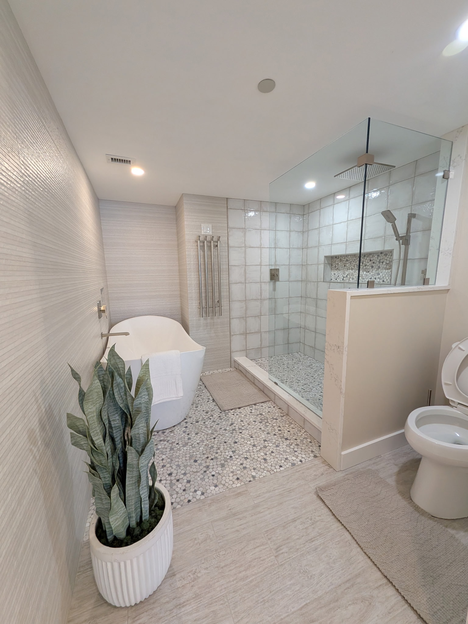 Impeccable master suite bathroom