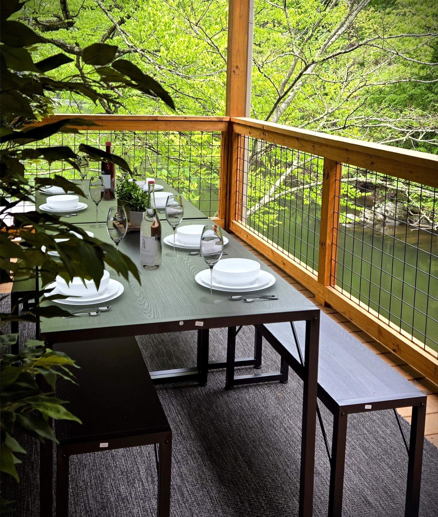 Savor and enjoy AL FRESCO dining as the gentle sounds of the river stream right below you set the perfect mood. An unforgettable riverside experience awaits!
