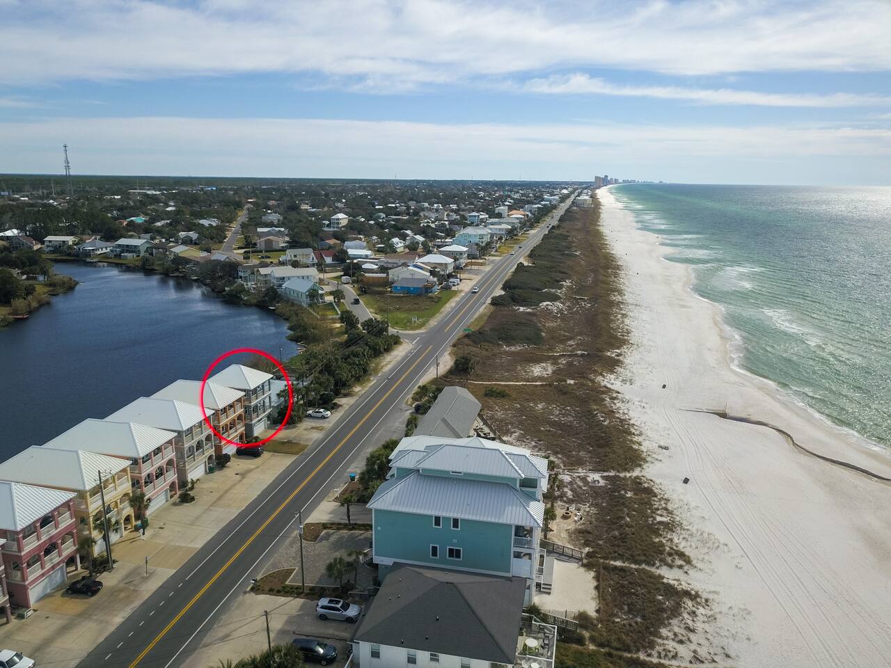 Panama Joe's is directly across the street from unobstructed dunes and the ocean! 