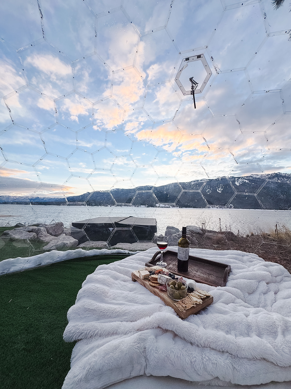 Enjoy the beautiful views from the Geo-Dome!