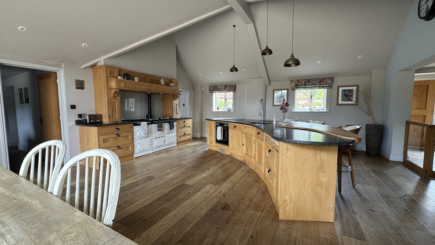 Kitchen from dining table