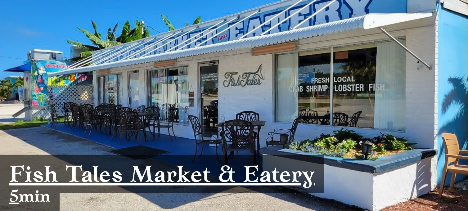 The Fish Tales Market has great fresh sea food caught right on the island!