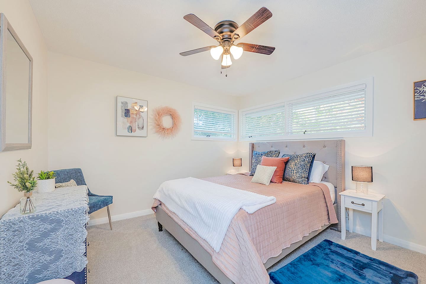 Bedroom #2 with a Queen Gel Infused Memory Foam Mattress.