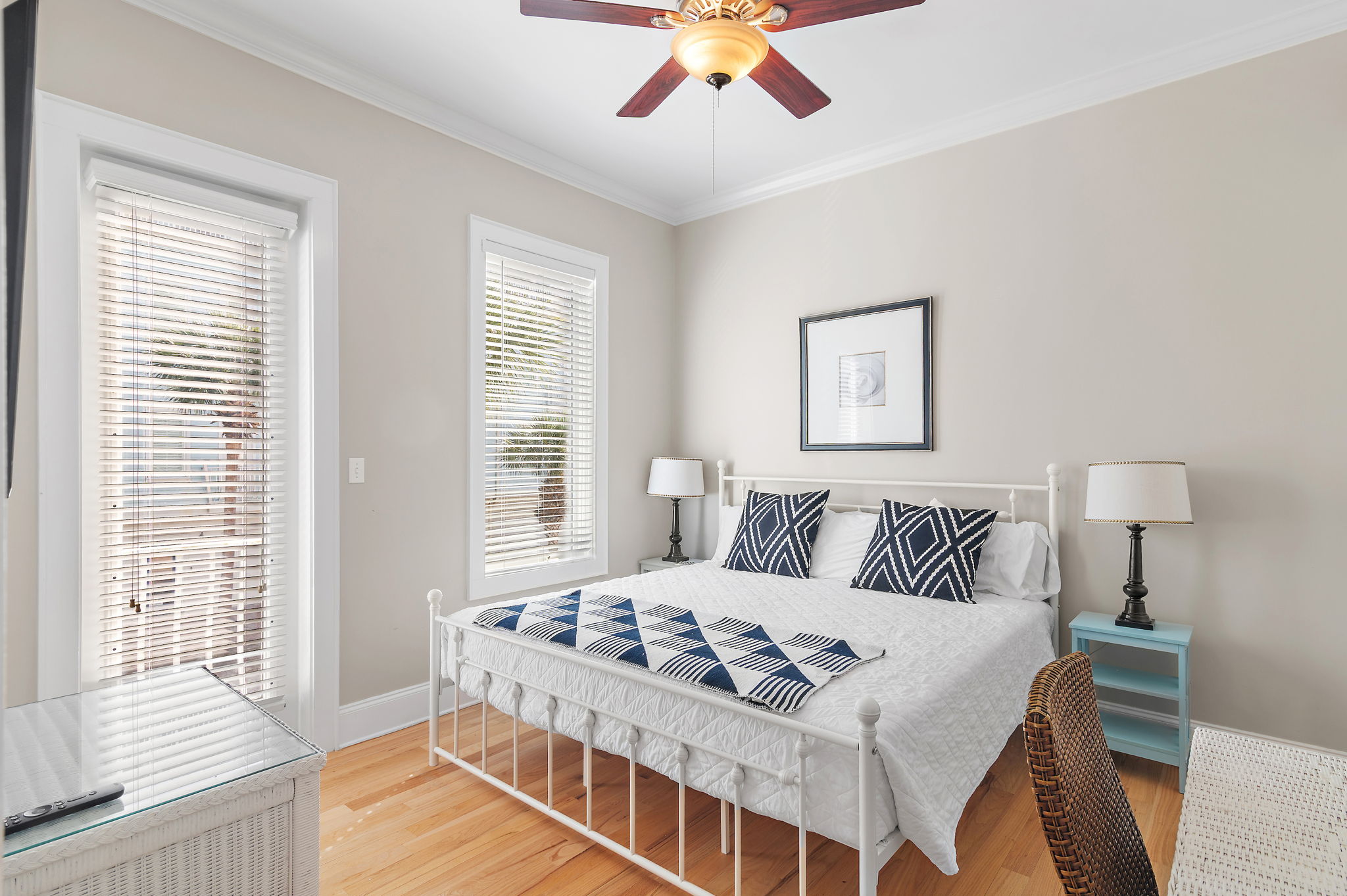 2nd Floor Bedroom with King Bed, Desk and big closet. Bathroom is adjacent.