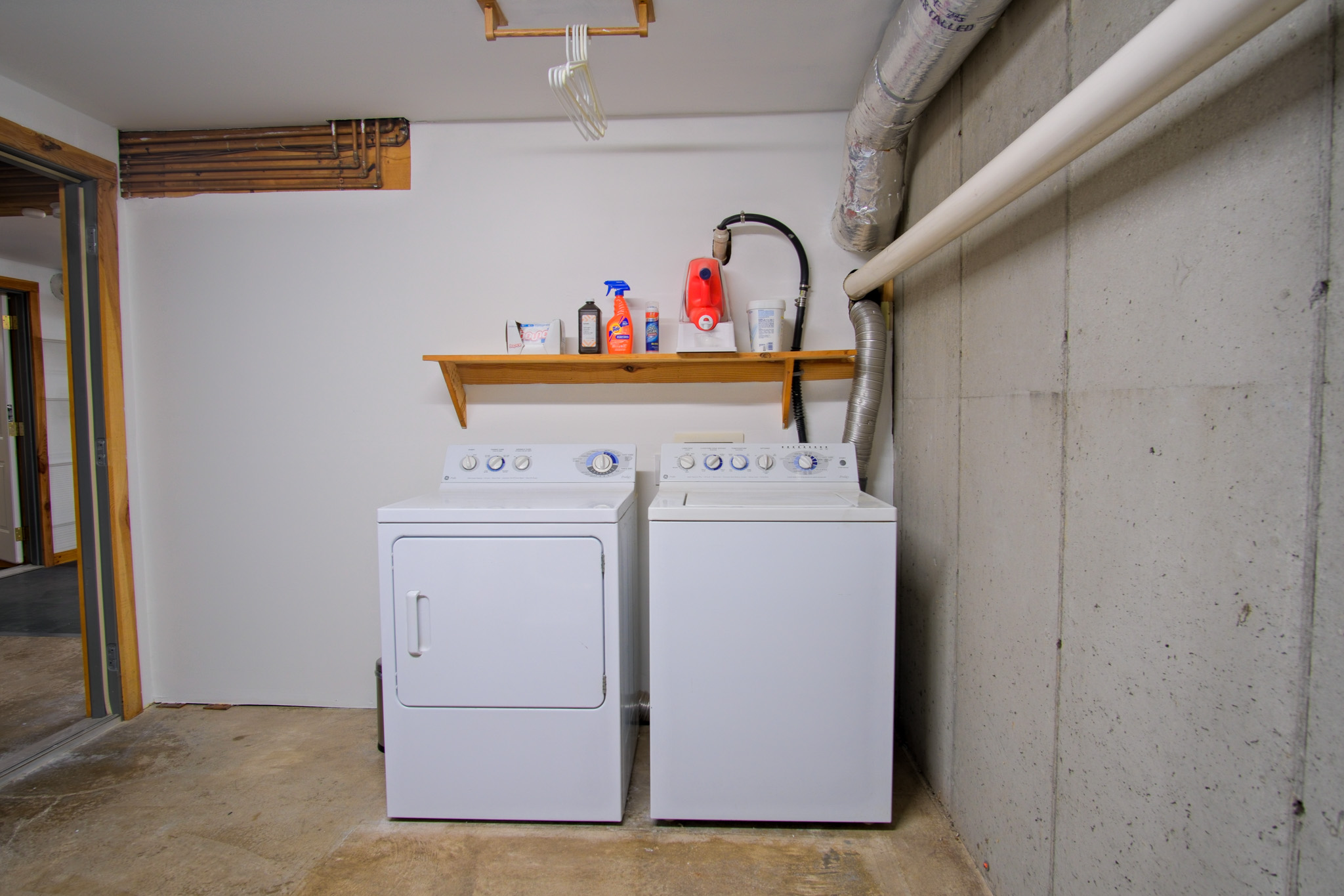 Washer and dryer are located in the basement and available for your convenience 
