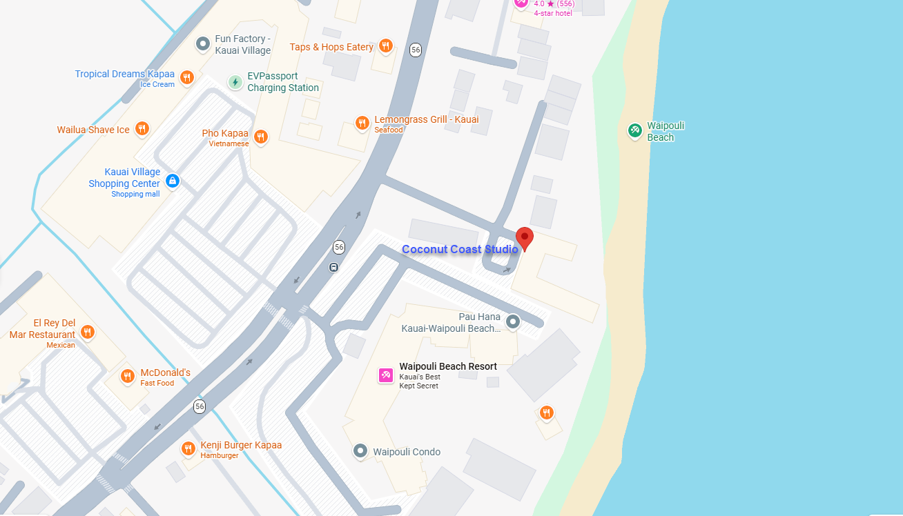 Beachfront complex of Kauai Kailani