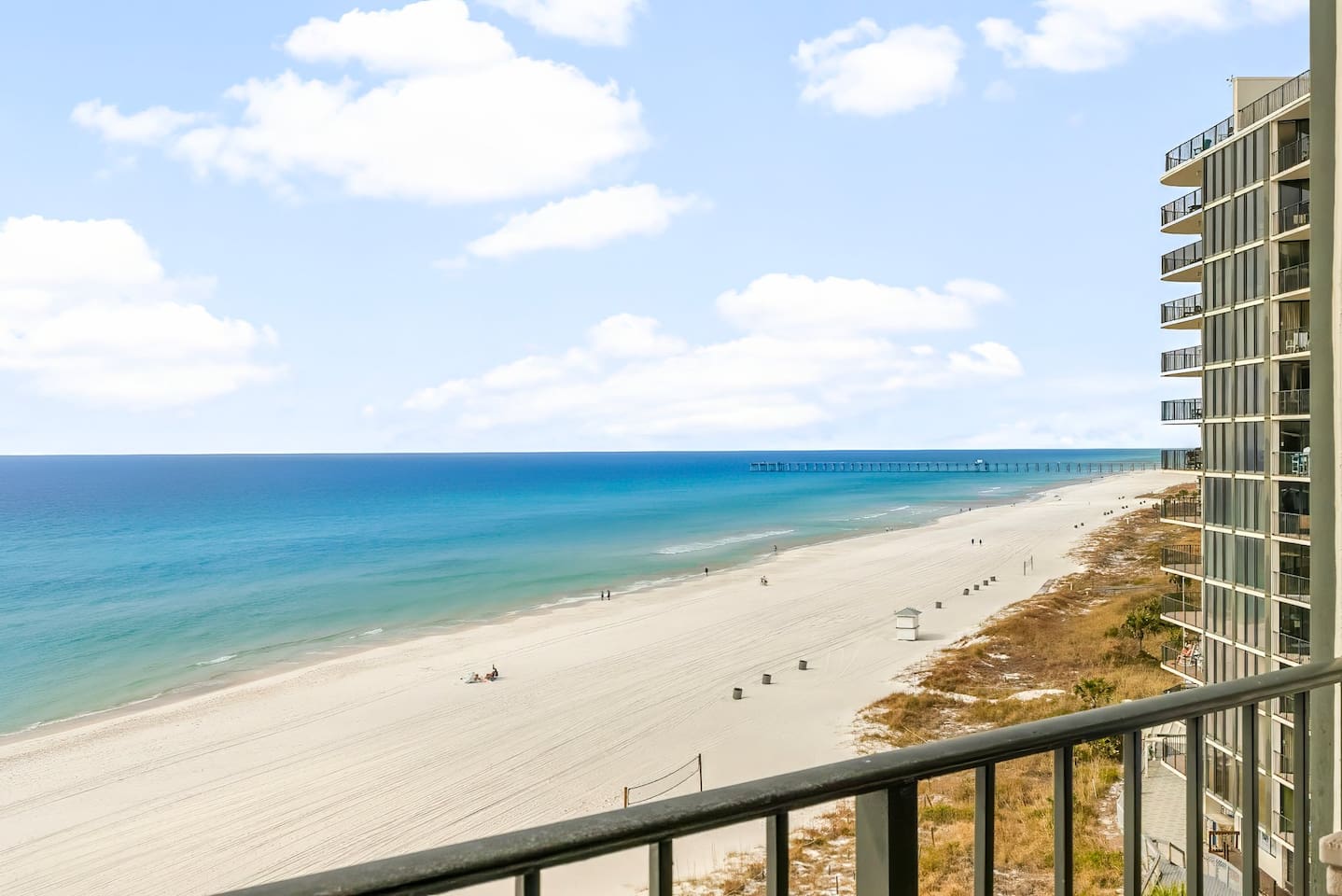 Balcony view looking West