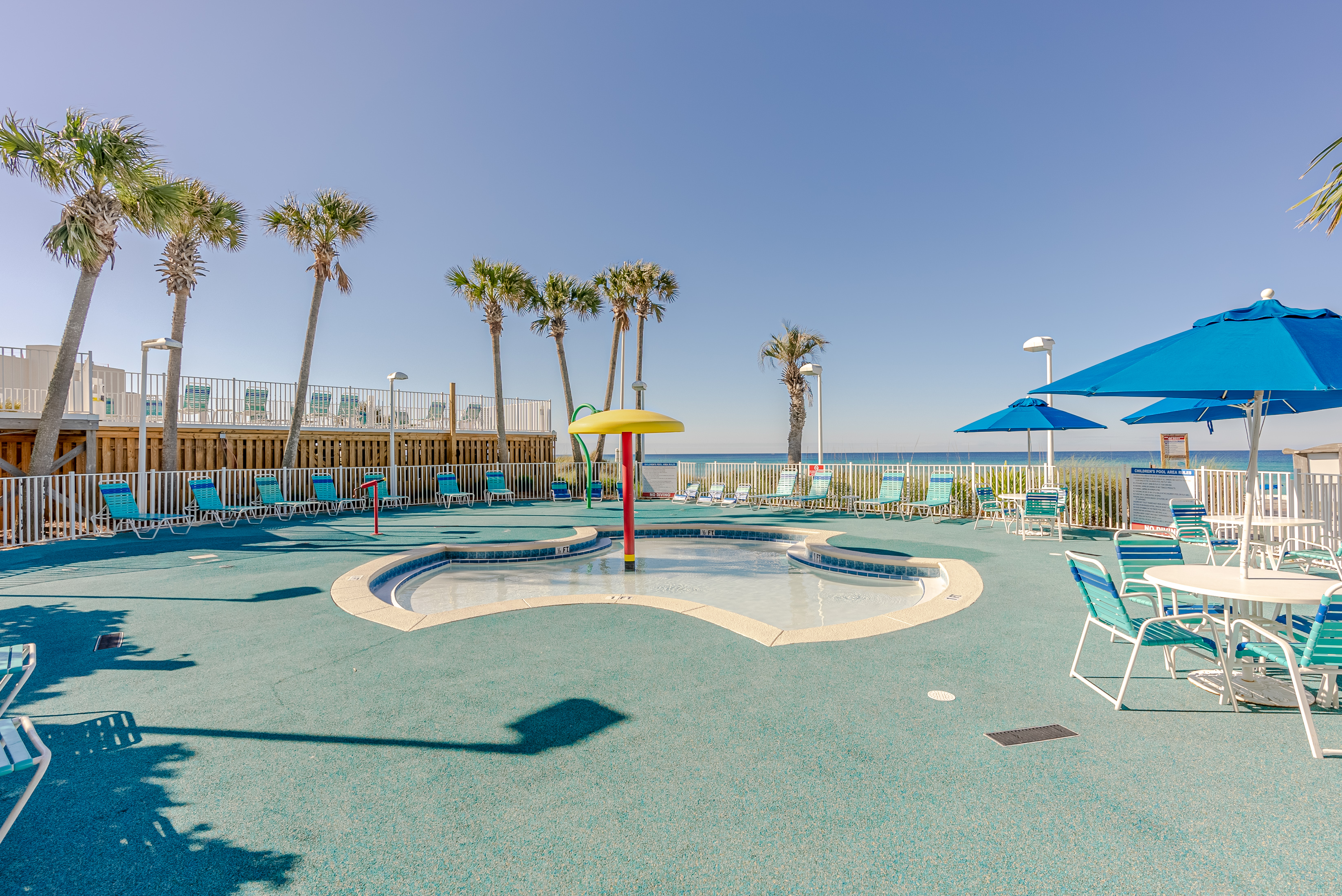 Kid's splash area
