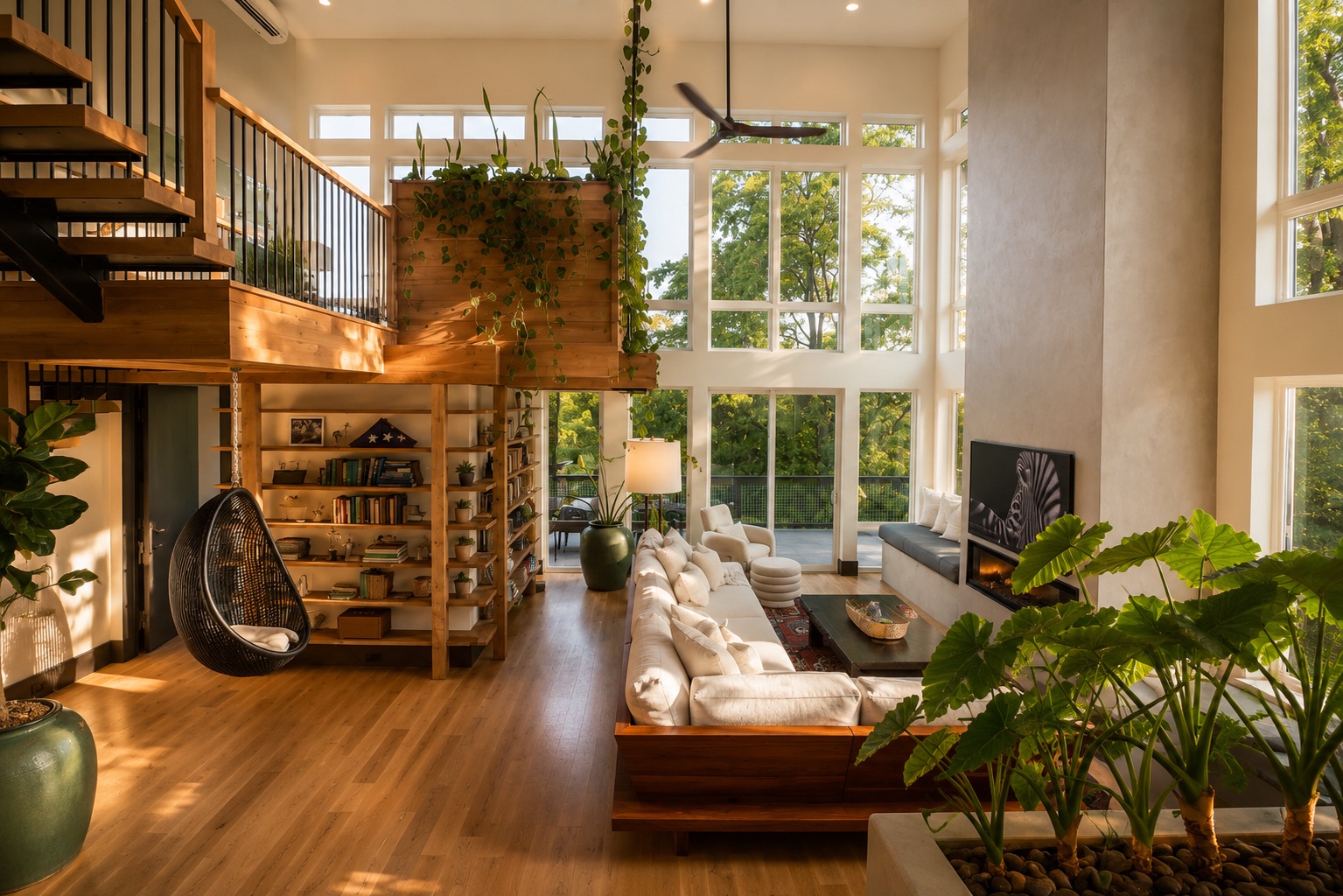 Relax in this serene living room