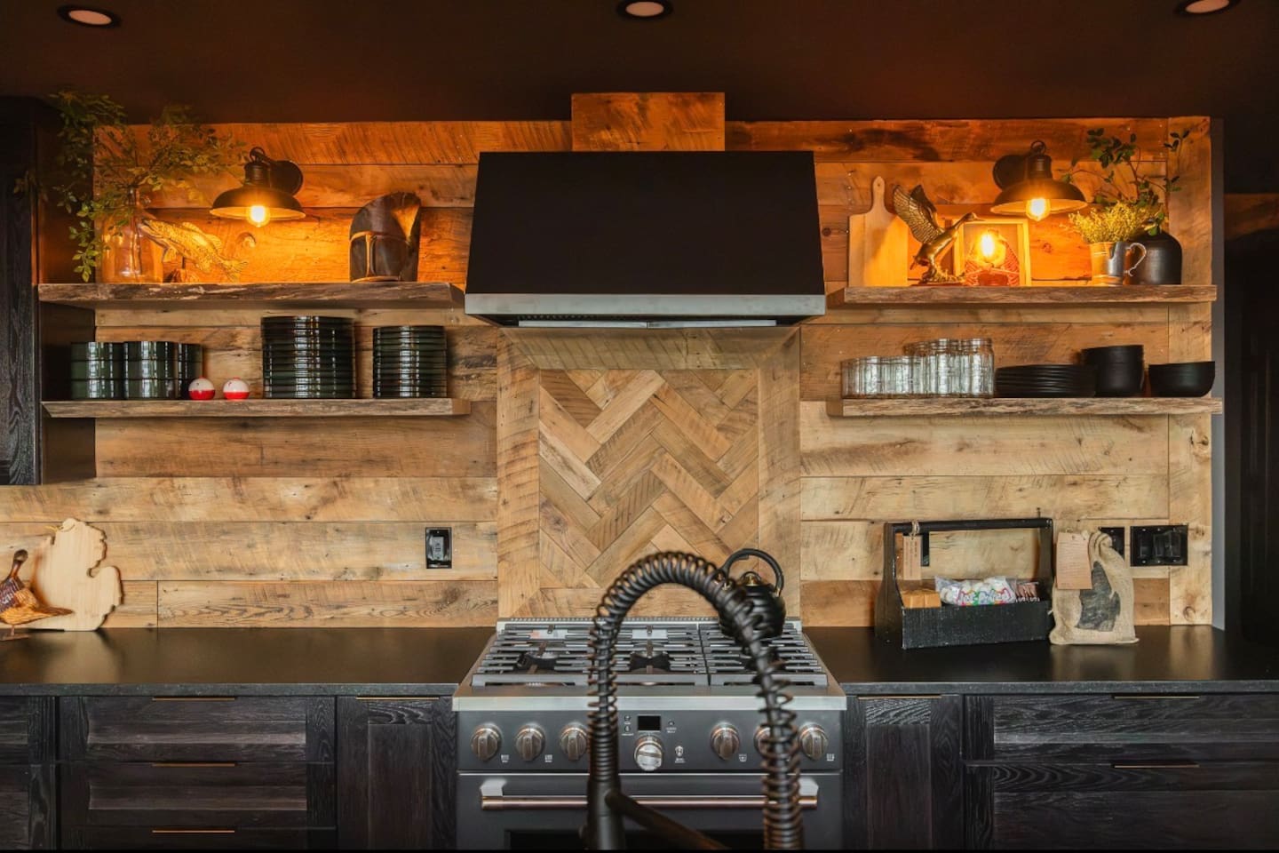 Fully stocked kitchen 